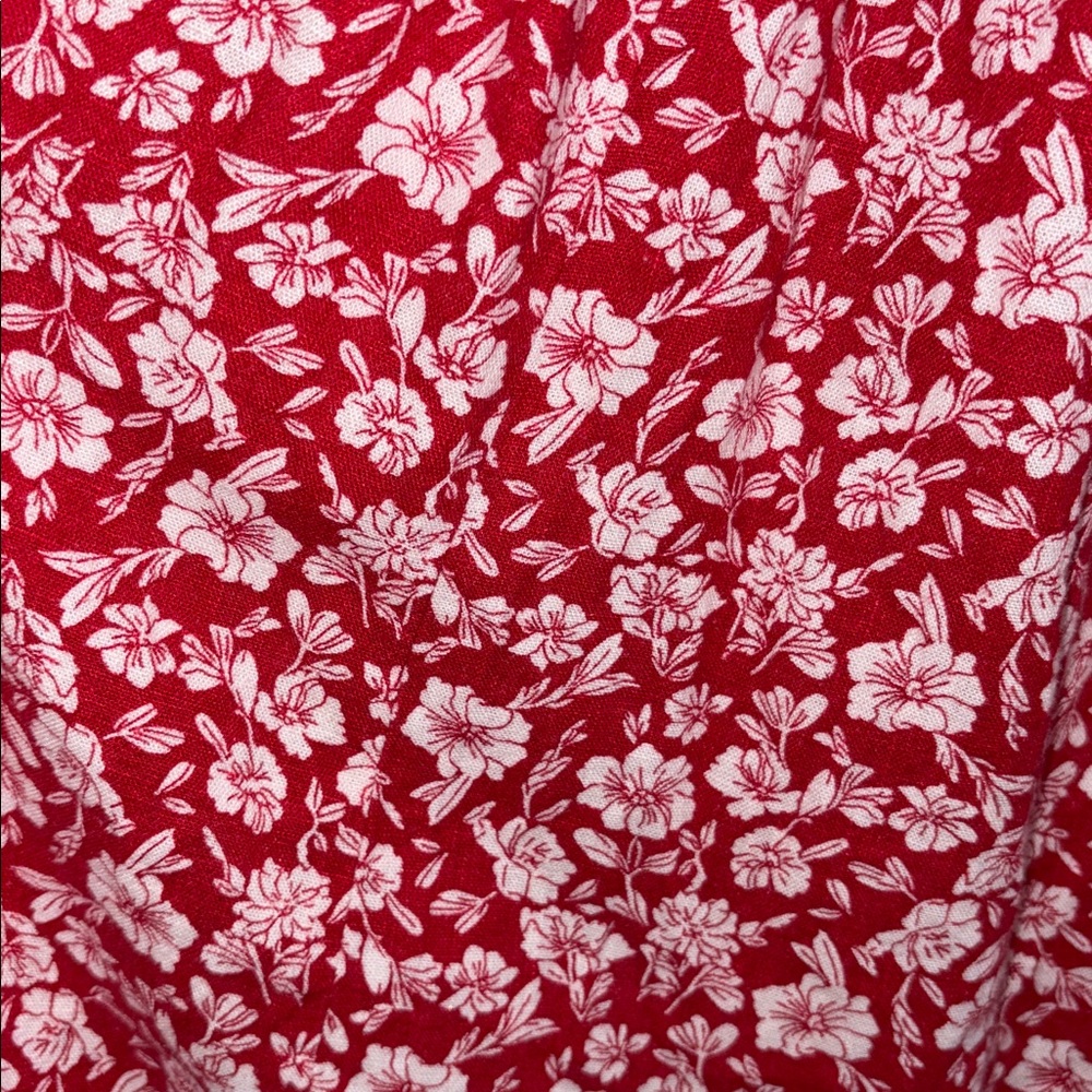 Universal Thread Dark Pink Floral Button-Front Su… - image 10